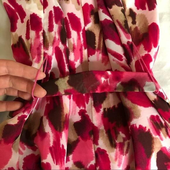 Eliza J Pink Ruffled One Shoulder Sheath Dress Size 4 - Picture 4 of 5